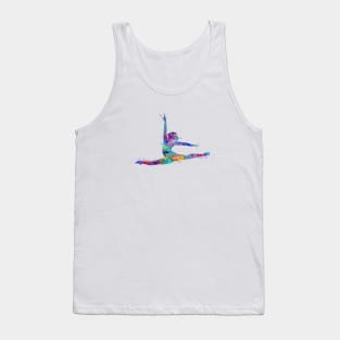 Girl Gymnastics Twine Watercolor Sport Gift Tank Top